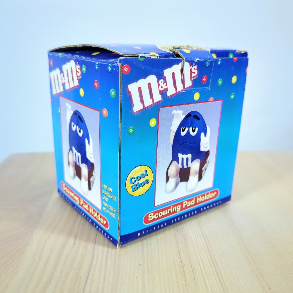 ⛔SOLD!⛔ Blue M&M Scouring Pad Holder - Picture 1 of 5